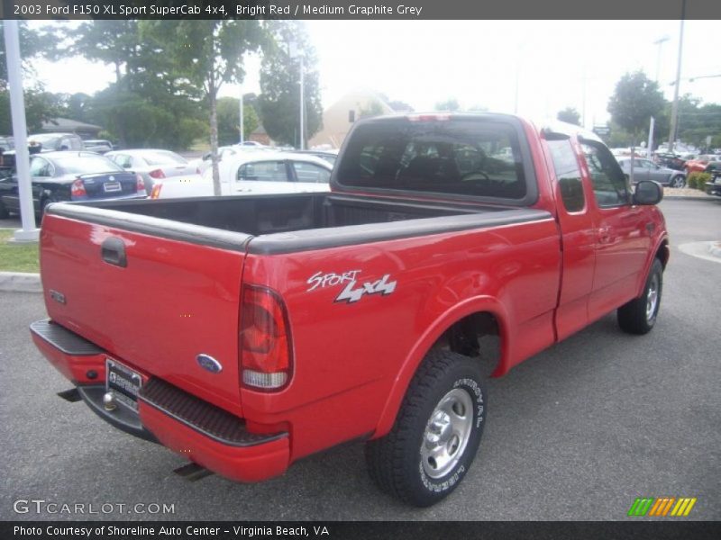 Bright Red / Medium Graphite Grey 2003 Ford F150 XL Sport SuperCab 4x4
