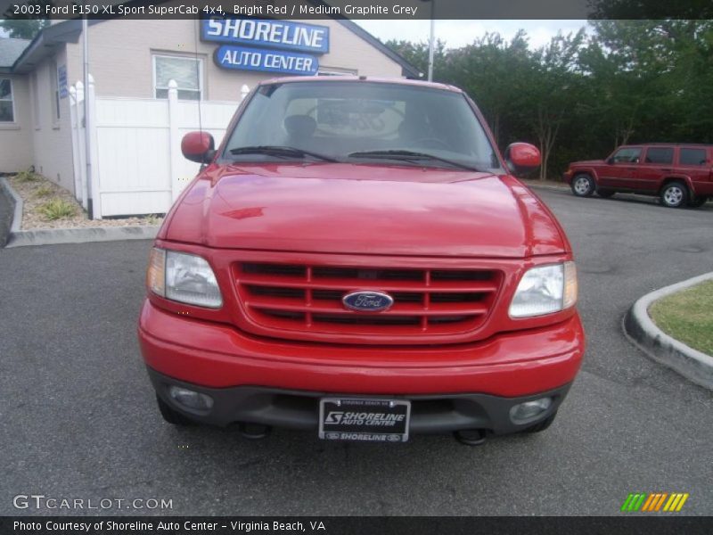 Bright Red / Medium Graphite Grey 2003 Ford F150 XL Sport SuperCab 4x4