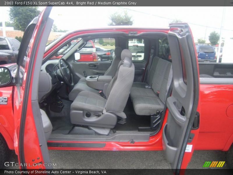 Bright Red / Medium Graphite Grey 2003 Ford F150 XL Sport SuperCab 4x4