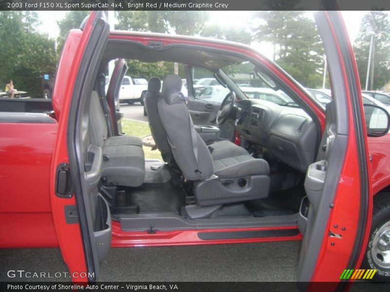 Bright Red / Medium Graphite Grey 2003 Ford F150 XL Sport SuperCab 4x4