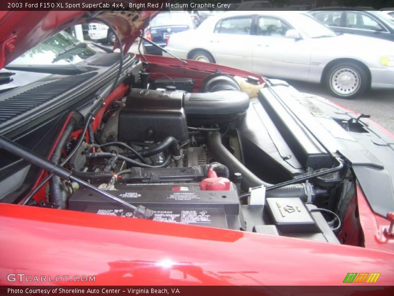 Bright Red / Medium Graphite Grey 2003 Ford F150 XL Sport SuperCab 4x4