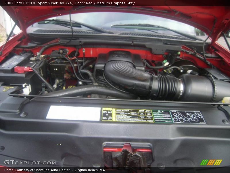 Bright Red / Medium Graphite Grey 2003 Ford F150 XL Sport SuperCab 4x4