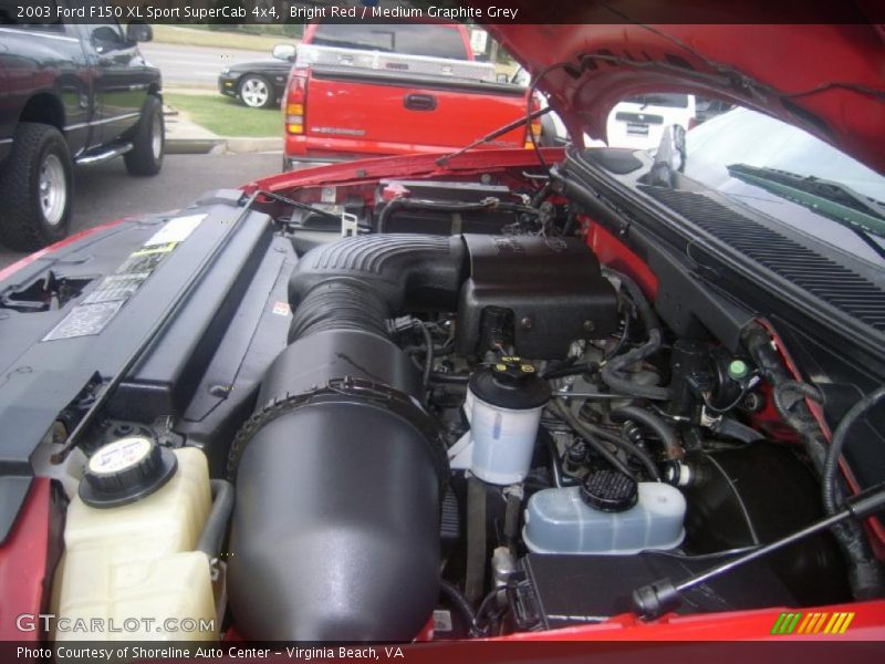 Bright Red / Medium Graphite Grey 2003 Ford F150 XL Sport SuperCab 4x4