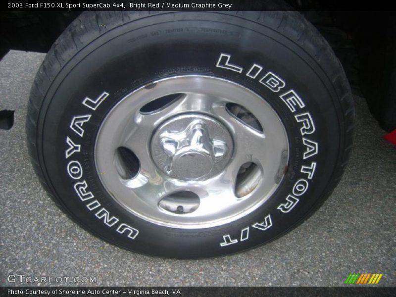 Bright Red / Medium Graphite Grey 2003 Ford F150 XL Sport SuperCab 4x4