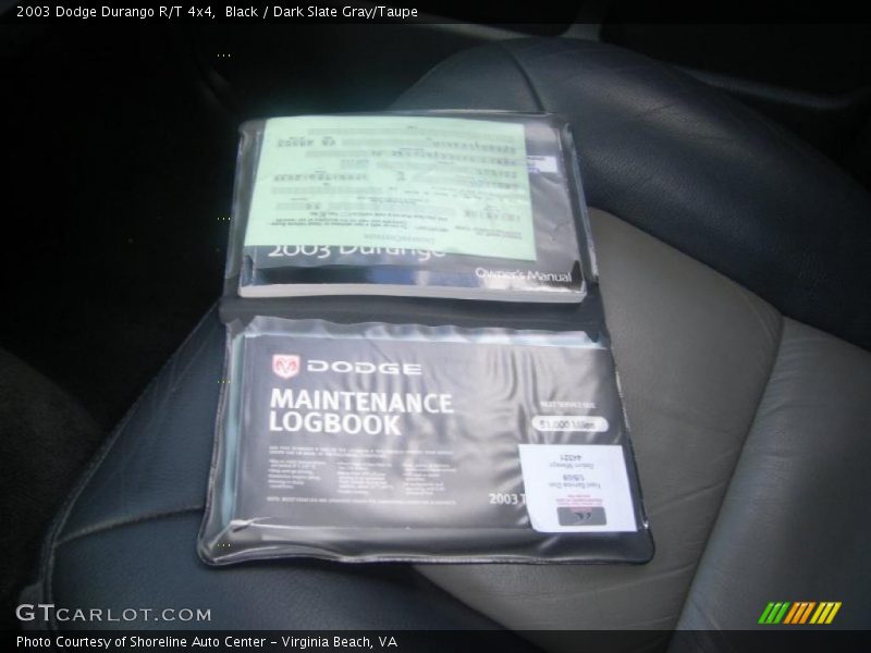 Black / Dark Slate Gray/Taupe 2003 Dodge Durango R/T 4x4