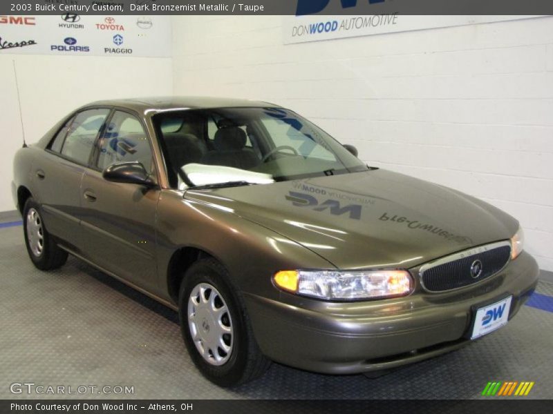 Dark Bronzemist Metallic / Taupe 2003 Buick Century Custom