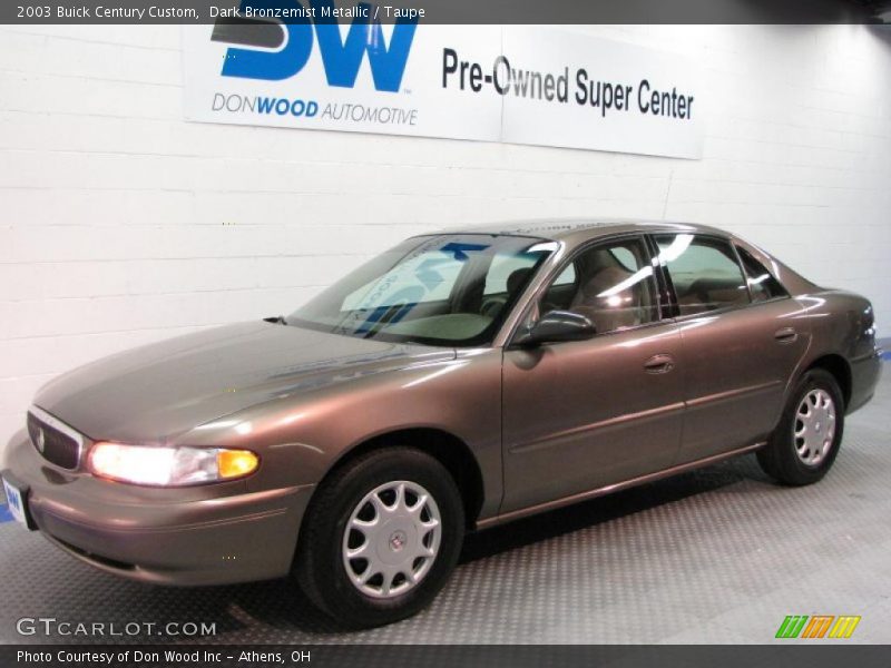 Dark Bronzemist Metallic / Taupe 2003 Buick Century Custom