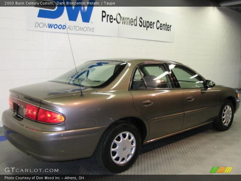 Dark Bronzemist Metallic / Taupe 2003 Buick Century Custom