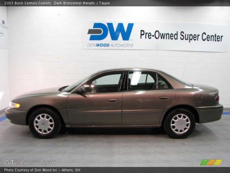 Dark Bronzemist Metallic / Taupe 2003 Buick Century Custom