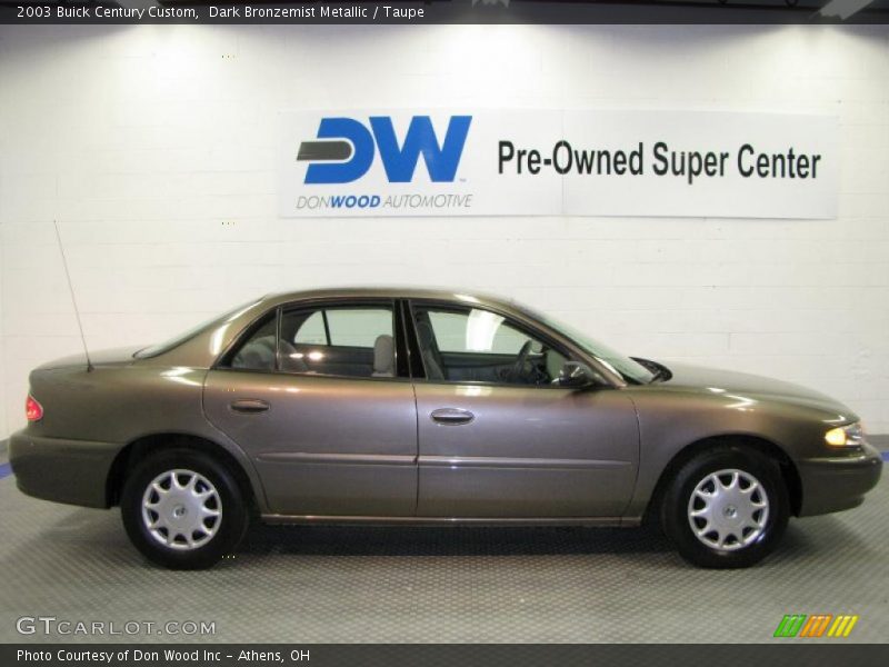 Dark Bronzemist Metallic / Taupe 2003 Buick Century Custom