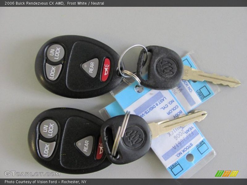 Frost White / Neutral 2006 Buick Rendezvous CX AWD