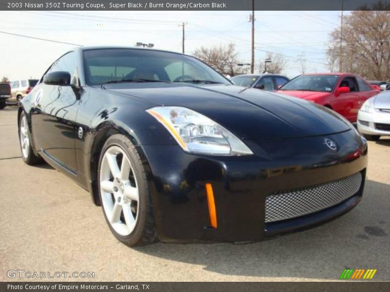 Super Black / Burnt Orange/Carbon Black 2003 Nissan 350Z Touring Coupe