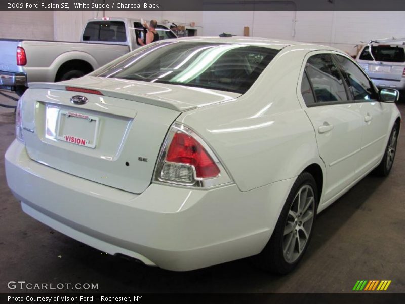 White Suede / Charcoal Black 2009 Ford Fusion SE