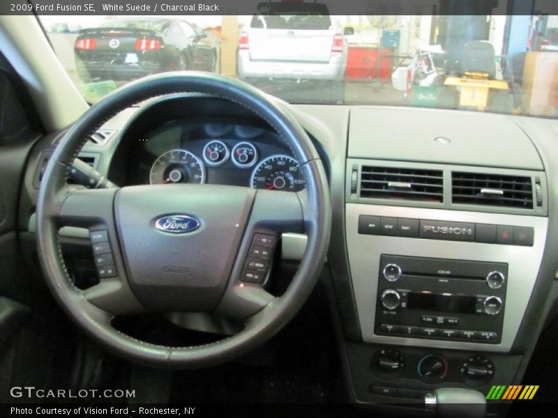 White Suede / Charcoal Black 2009 Ford Fusion SE