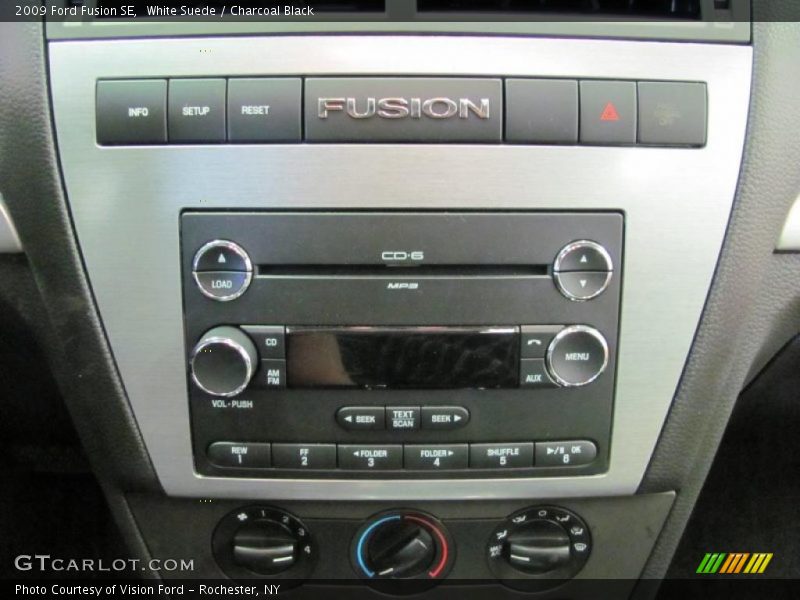 White Suede / Charcoal Black 2009 Ford Fusion SE