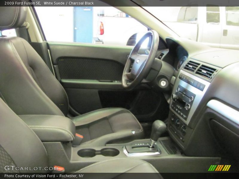 White Suede / Charcoal Black 2009 Ford Fusion SE