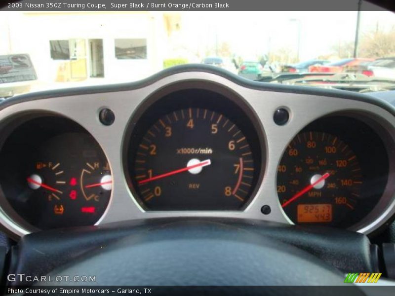 Super Black / Burnt Orange/Carbon Black 2003 Nissan 350Z Touring Coupe