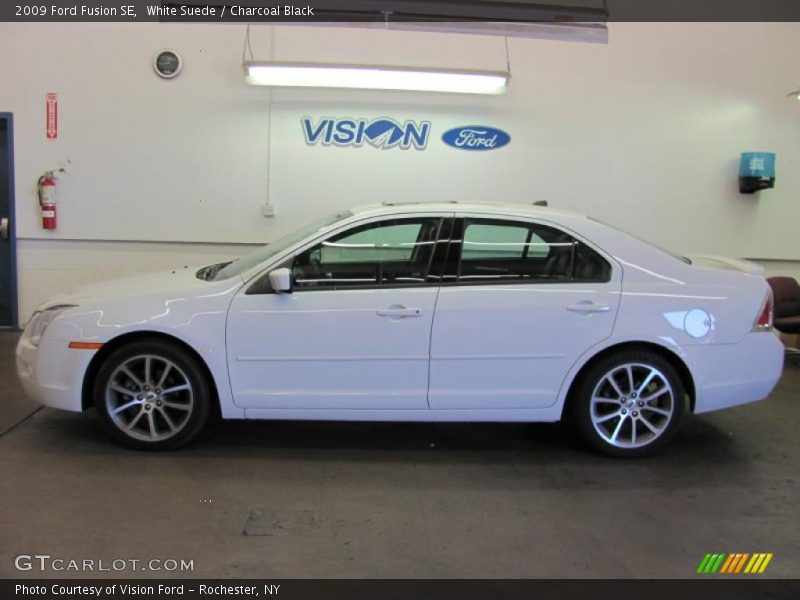 White Suede / Charcoal Black 2009 Ford Fusion SE