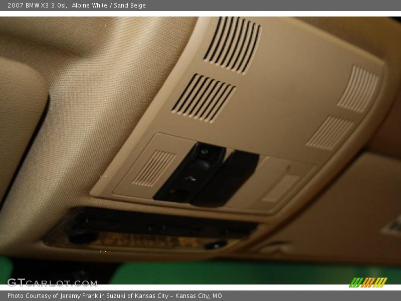 Alpine White / Sand Beige 2007 BMW X3 3.0si