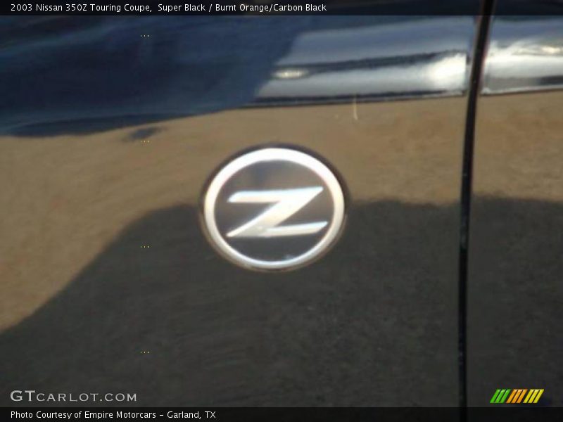 Super Black / Burnt Orange/Carbon Black 2003 Nissan 350Z Touring Coupe