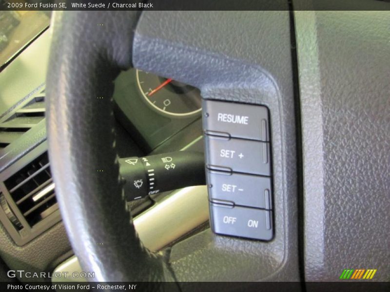 White Suede / Charcoal Black 2009 Ford Fusion SE