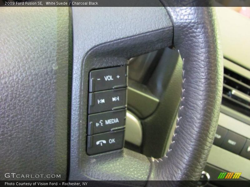 White Suede / Charcoal Black 2009 Ford Fusion SE