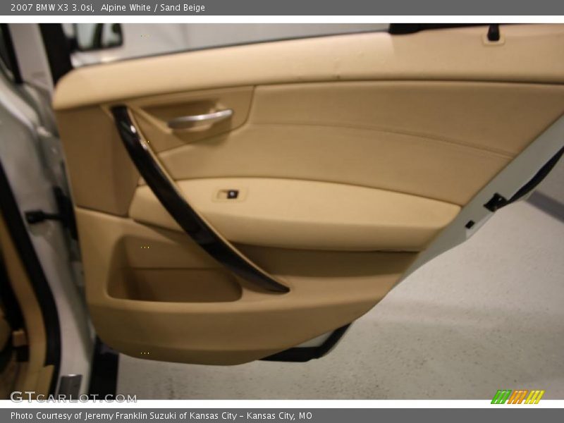 Alpine White / Sand Beige 2007 BMW X3 3.0si
