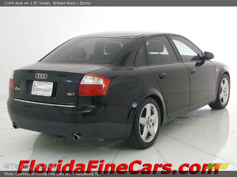 Brilliant Black / Ebony 2004 Audi A4 1.8T Sedan