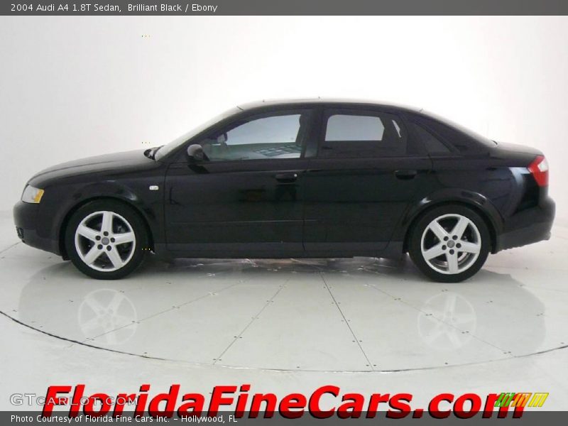 Brilliant Black / Ebony 2004 Audi A4 1.8T Sedan
