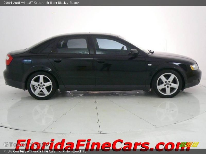 Brilliant Black / Ebony 2004 Audi A4 1.8T Sedan
