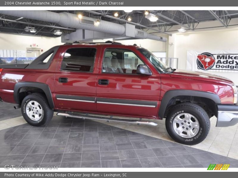 Sport Red Metallic / Dark Charcoal 2004 Chevrolet Avalanche 1500