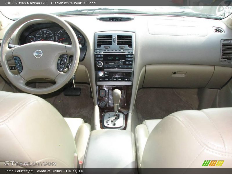 Glacier White Pearl / Blond 2003 Nissan Maxima GLE