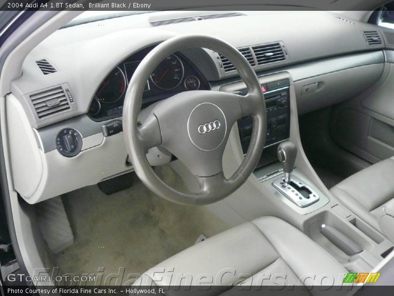 Brilliant Black / Ebony 2004 Audi A4 1.8T Sedan