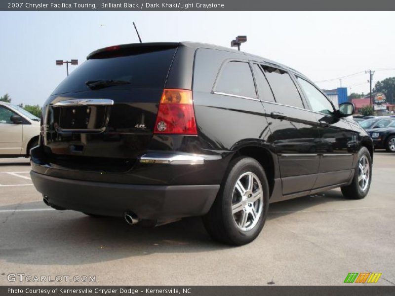 Brilliant Black / Dark Khaki/Light Graystone 2007 Chrysler Pacifica Touring