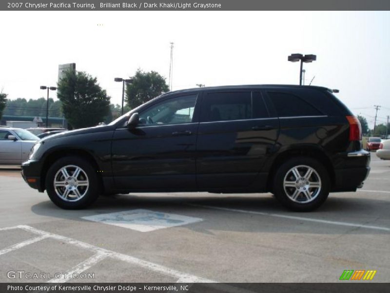 Brilliant Black / Dark Khaki/Light Graystone 2007 Chrysler Pacifica Touring