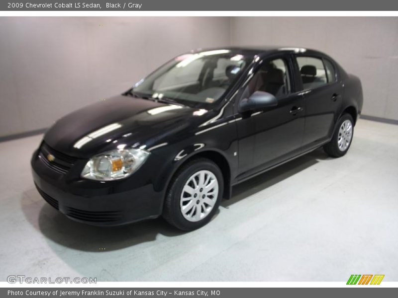 Black / Gray 2009 Chevrolet Cobalt LS Sedan