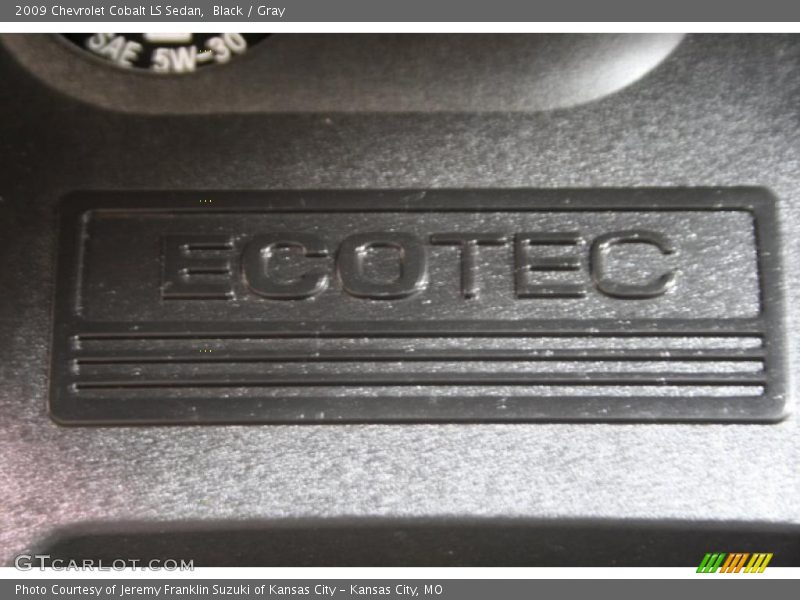 Black / Gray 2009 Chevrolet Cobalt LS Sedan