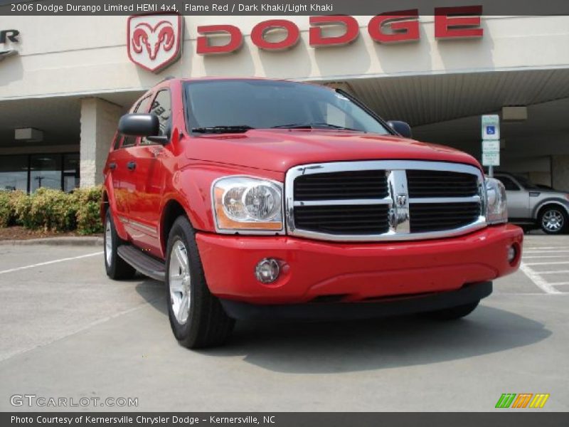 Flame Red / Dark Khaki/Light Khaki 2006 Dodge Durango Limited HEMI 4x4