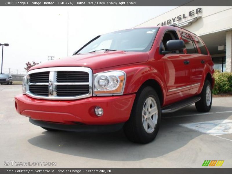 Flame Red / Dark Khaki/Light Khaki 2006 Dodge Durango Limited HEMI 4x4
