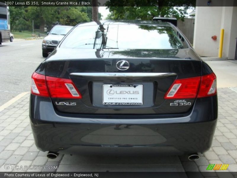 Smokey Granite Mica / Black 2007 Lexus ES 350