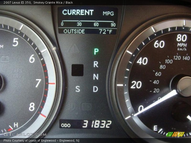 Smokey Granite Mica / Black 2007 Lexus ES 350
