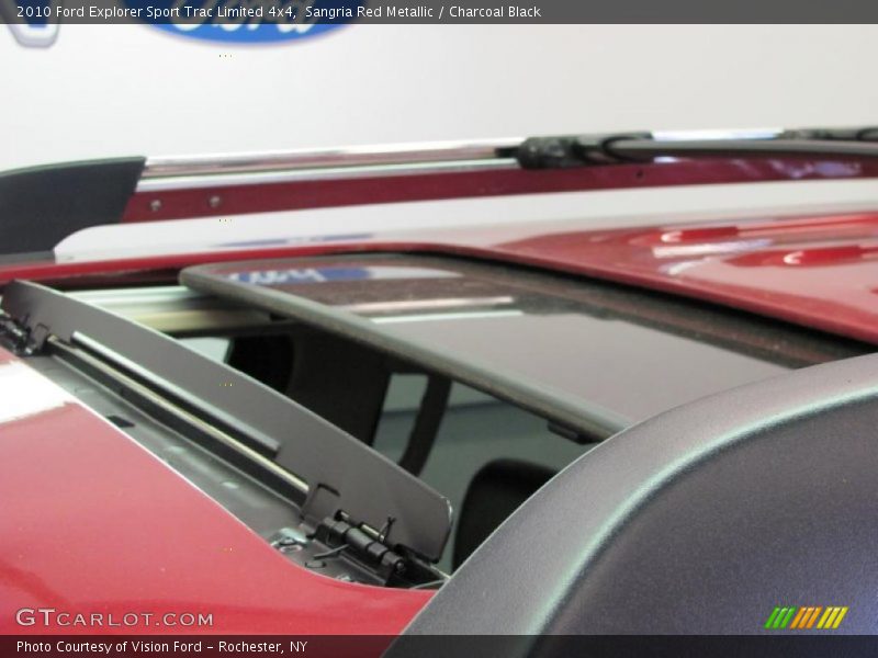 Sangria Red Metallic / Charcoal Black 2010 Ford Explorer Sport Trac Limited 4x4