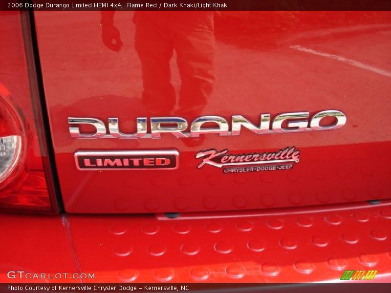 Flame Red / Dark Khaki/Light Khaki 2006 Dodge Durango Limited HEMI 4x4