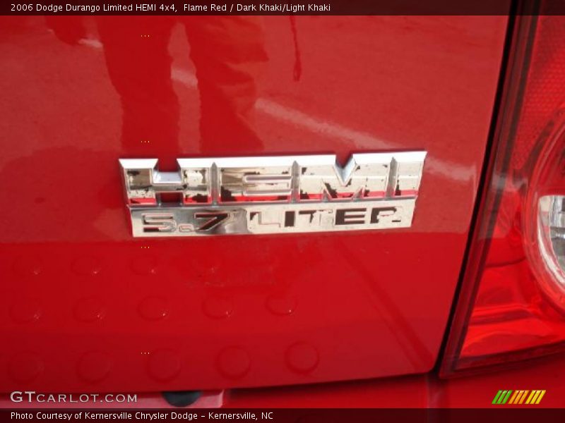 Flame Red / Dark Khaki/Light Khaki 2006 Dodge Durango Limited HEMI 4x4