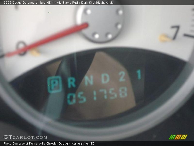 Flame Red / Dark Khaki/Light Khaki 2006 Dodge Durango Limited HEMI 4x4