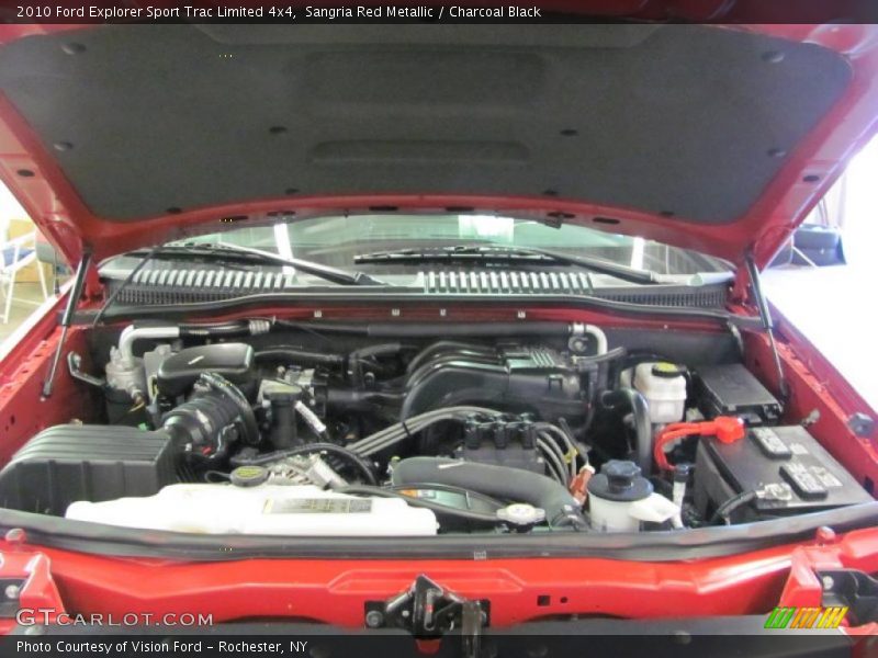 Sangria Red Metallic / Charcoal Black 2010 Ford Explorer Sport Trac Limited 4x4