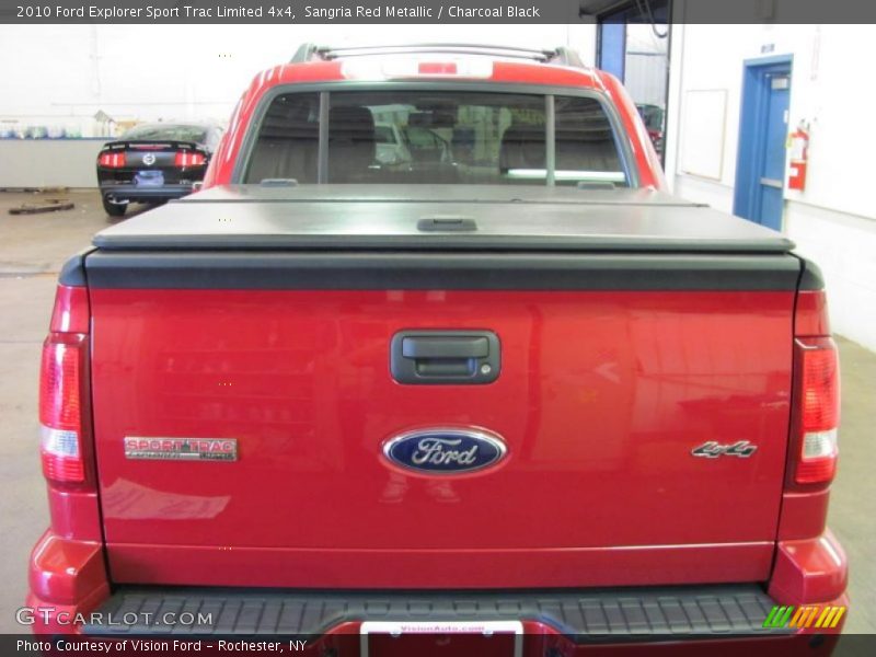 Sangria Red Metallic / Charcoal Black 2010 Ford Explorer Sport Trac Limited 4x4