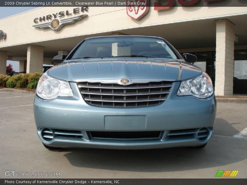 Clearwater Blue Pearl / Dark Slate Gray 2009 Chrysler Sebring LX Convertible