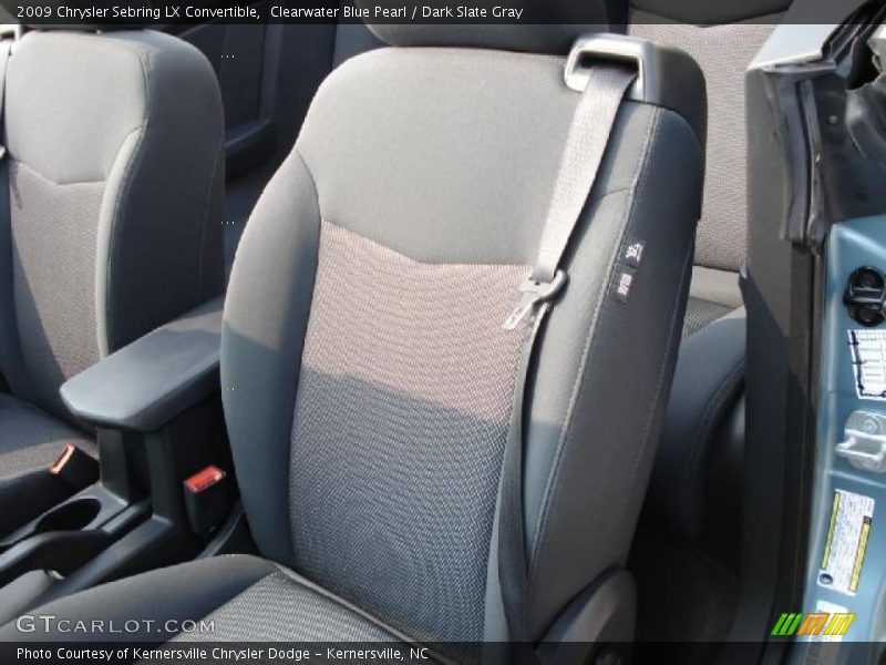 Clearwater Blue Pearl / Dark Slate Gray 2009 Chrysler Sebring LX Convertible