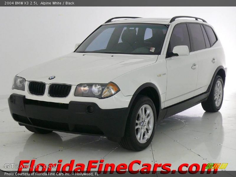 Alpine White / Black 2004 BMW X3 2.5i